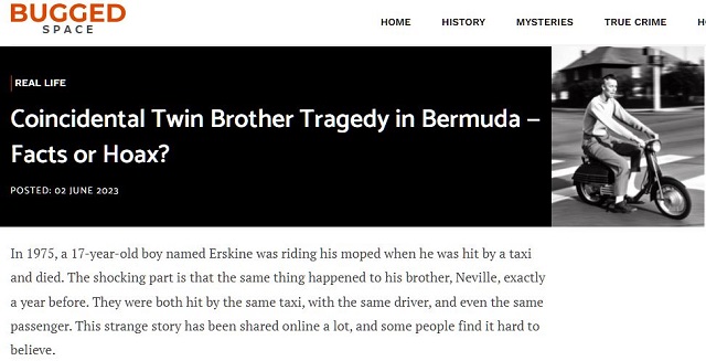 バミューダ島「双子シンクロ死事故」が怖すぎる！ 場所、タクシー、運転手、乗客… 全てが一致!?の画像2