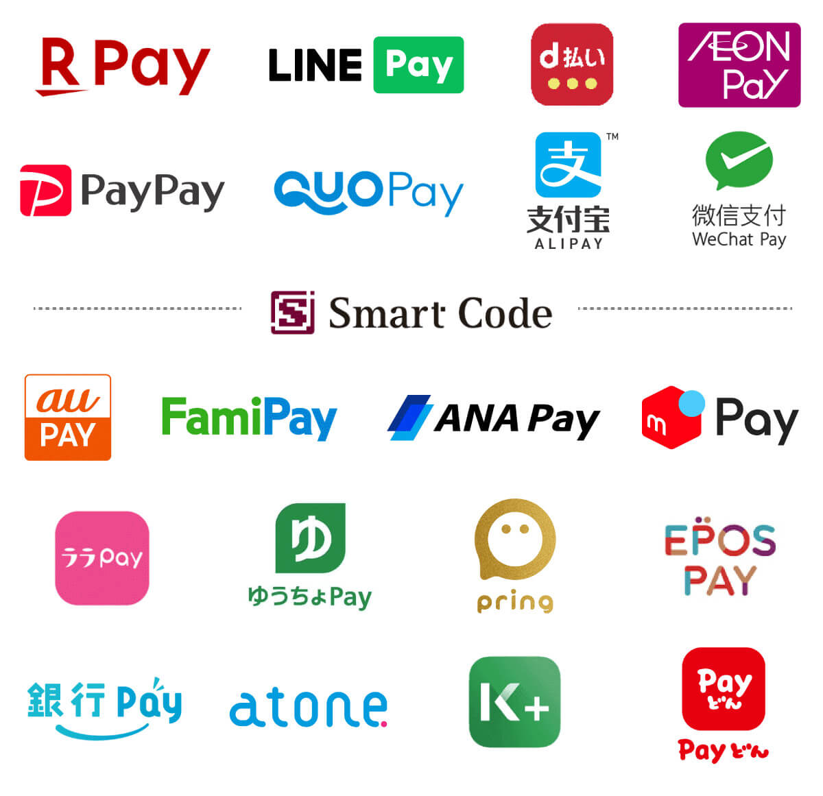 バーコード決済(スマホ決済):PayPay、d払いなど一通りに対応