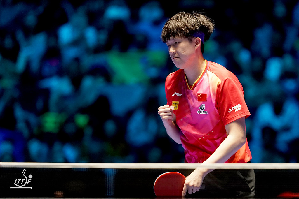 写真：王楚欽（ワンチューチン・中国）/提供：ITTF