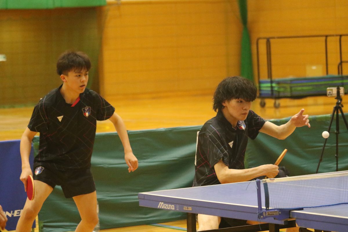写真：長谷川隼大/吉田帆希（中京大）/提供：東海学生卓球連盟