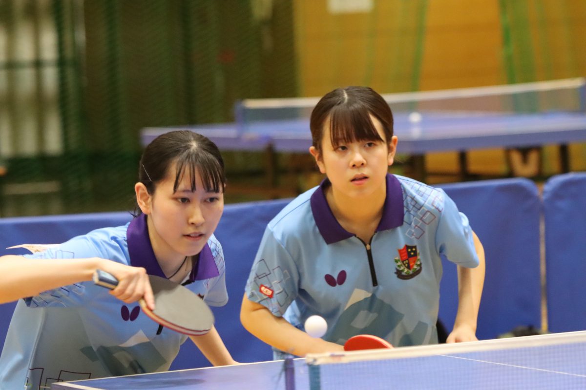 写真:今枝愛美/藤田知子(愛知工業大)/提供:東海学生卓球連盟