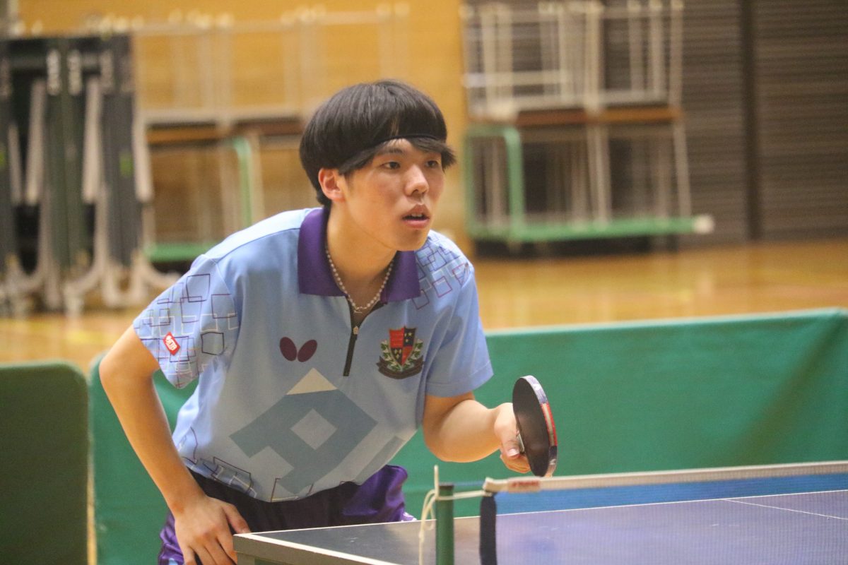 写真:三木隼(愛知工業大)/提供:東海学生卓球連盟
