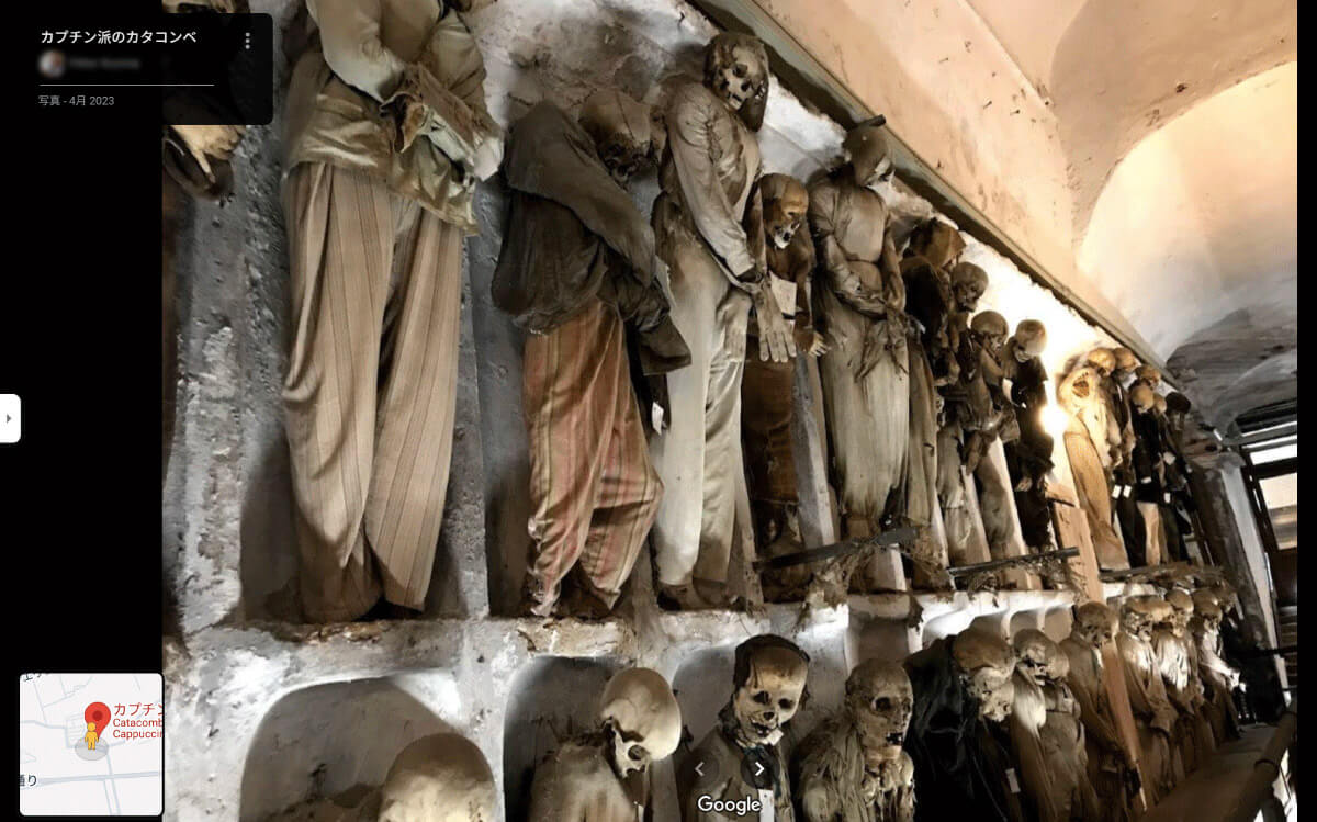カプチン派のカタコンベ（イタリア）｜8000体のガイコツが並ぶ地下墓地1