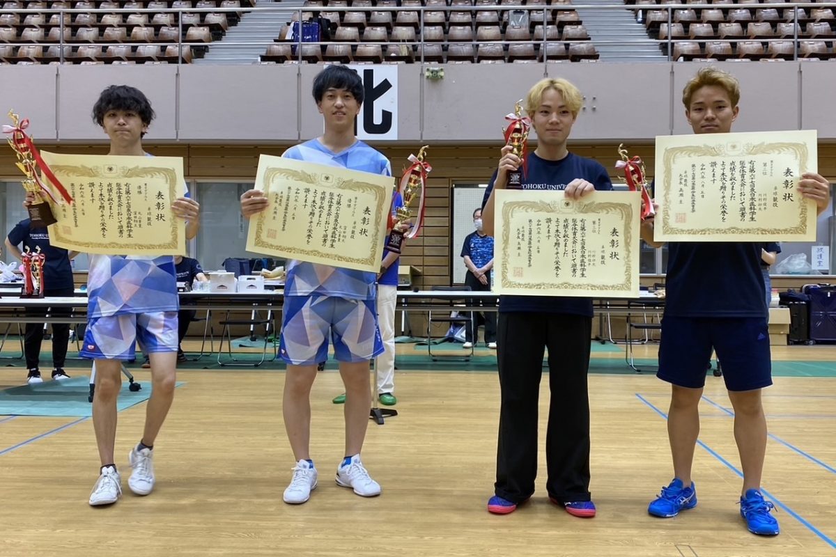 写真：（左から）丸山蒼葉/窪田翔太(国際医療福祉大学)、川村壮太/川村俊平(東北大学)/撮影：ラリーズ編集部