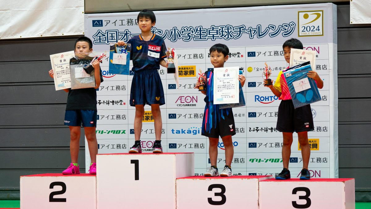 写真:カブ男子表彰式/撮影:ラリーズ編集部
