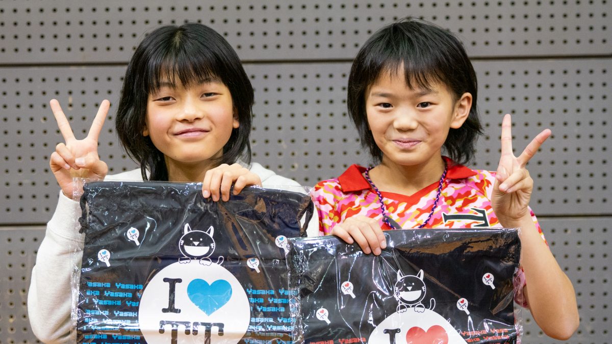写真:左から池田愛琉(卓球家ジュニア・香川)、渡邉愛菜(TEAM☆ZERO-1Jr・山口)/撮影:ラリーズ編集部