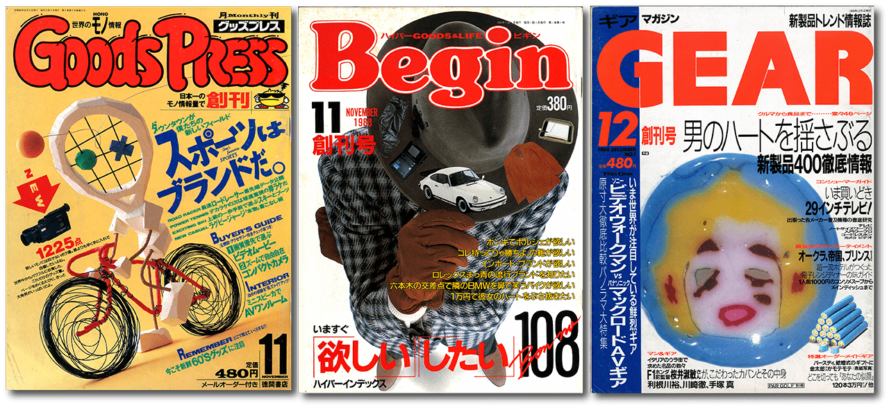 1988幎åµåã®ã¢ãæ
å ±èªãå·Šãããã°ããºãã¬ã¹ãïŒåŸ³éæžåºïŒ11æåµåå·ãããã®ã³ãïŒäžçæå瀟ïŒ11æåµåå·ããã®ã¢ã»ãã¬ãžã³ãïŒåŠç¿ç 究瀟ïŒ12æåµåå·