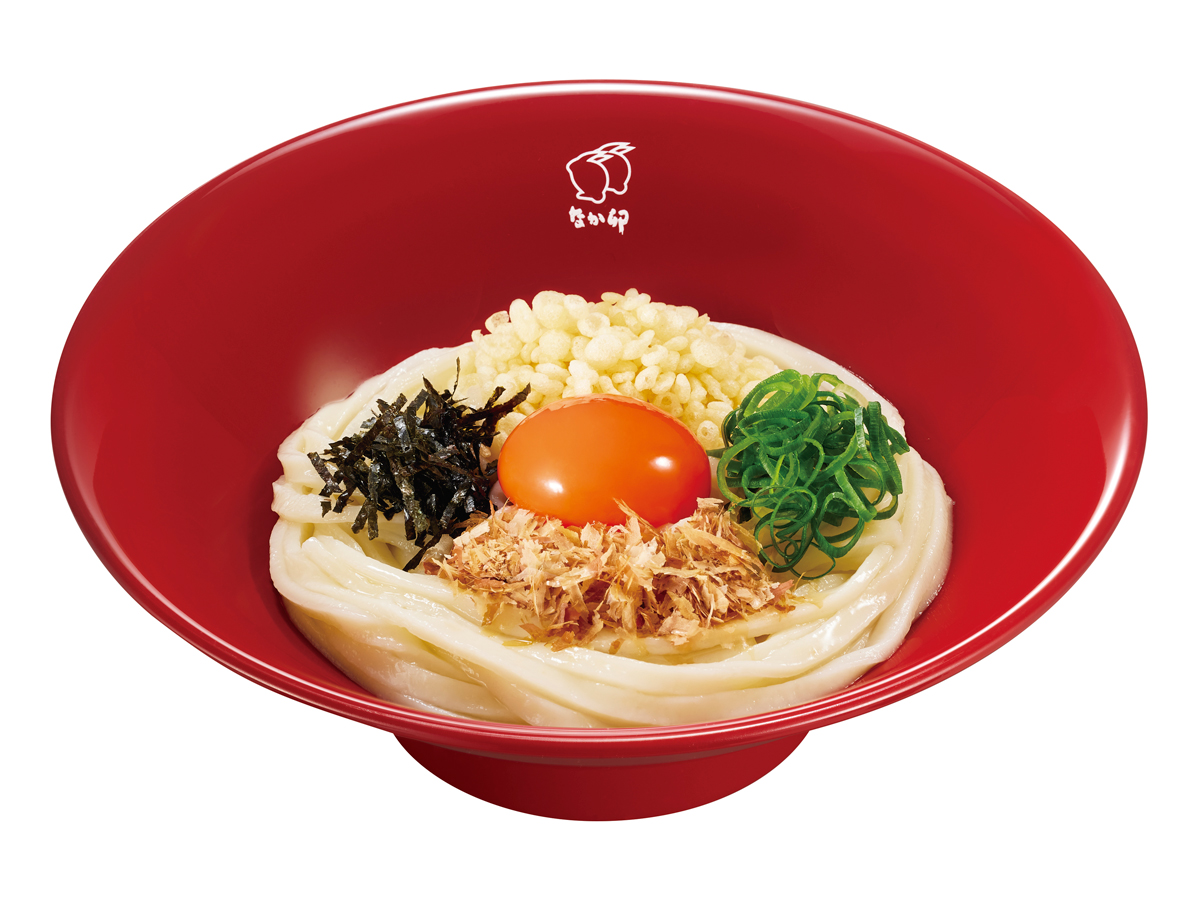 なか卯の朝ご飯に「たまかけうどん」新登場　税込290円