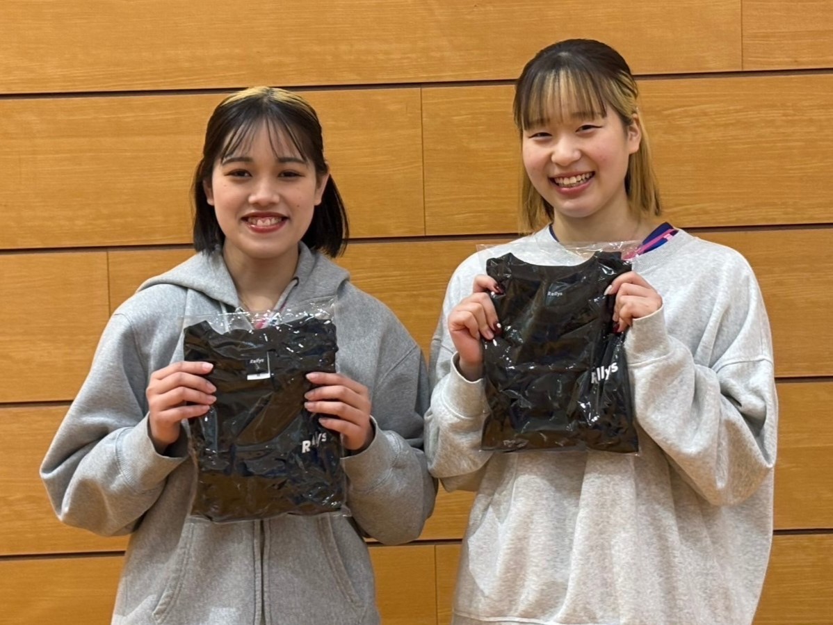 写真:髙橋明/下山咲夢(日本女子体育大)ペア/撮影:ラリーズ編集部