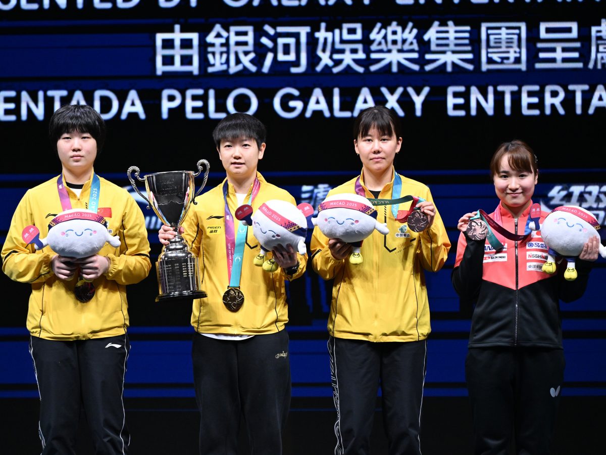 写真：女子シングルス表彰式/撮影：ONDA