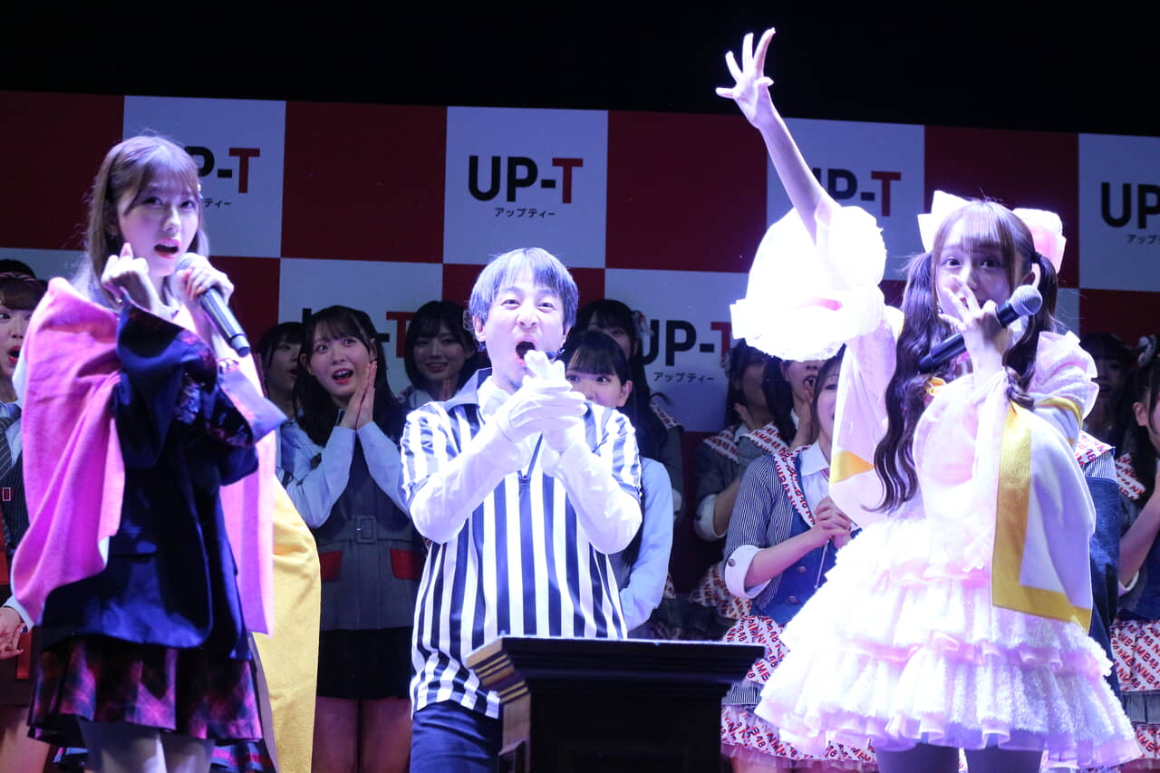 ▲じゃんけんでAKBを撃破したラフ×ラフ日比野芽奈