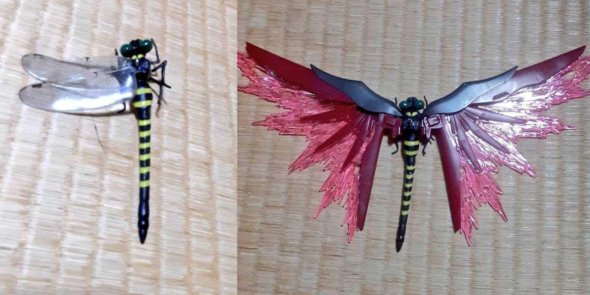 オニヤンマ型ハチよけグッズを魔改造　羽根がデスティニーガンダム仕様に