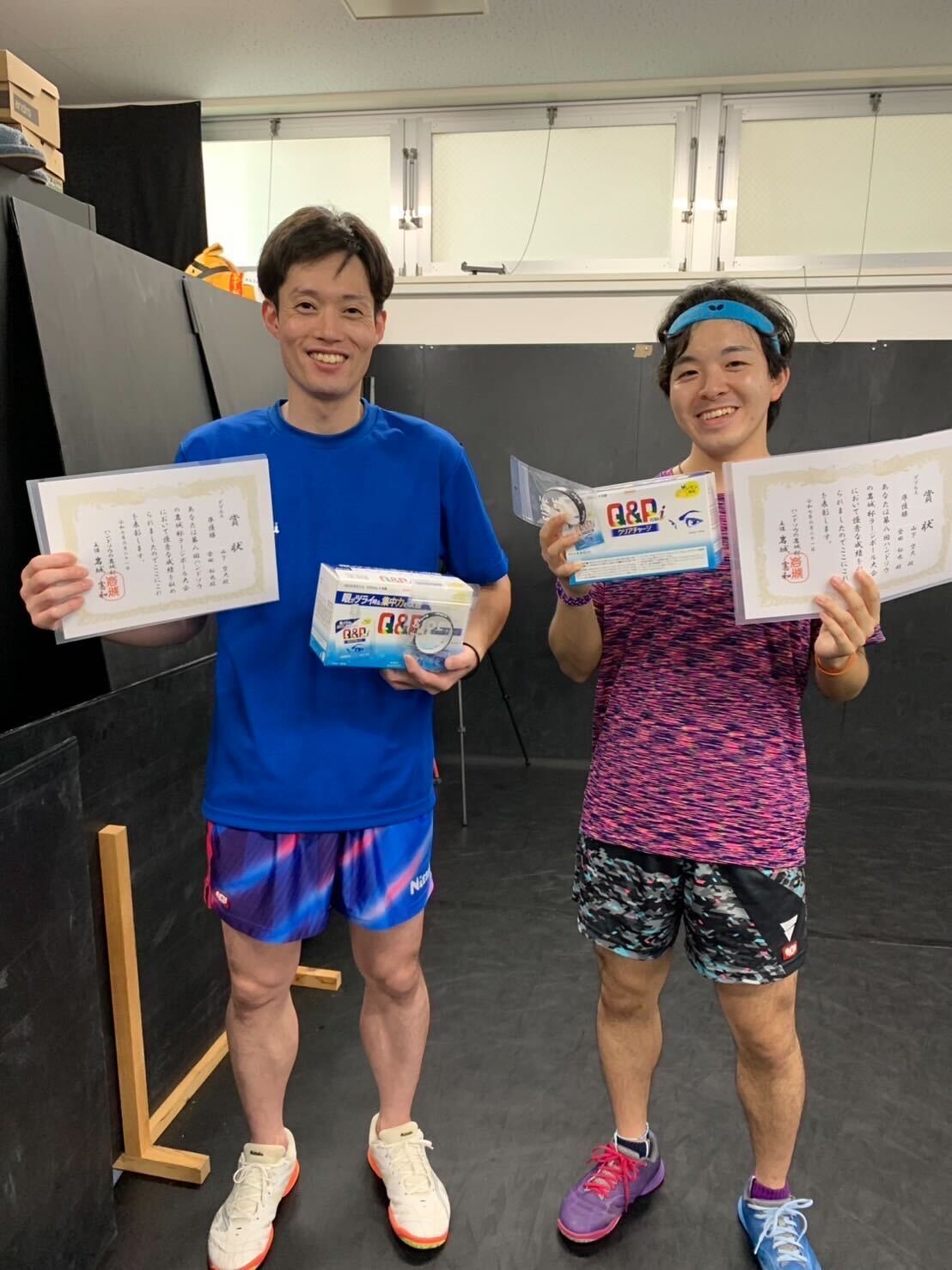 写真:山下空大/倉田裕也(国士無双/オルドナ・ポセイダル・大阪)/提供:ハンドソウの岩城