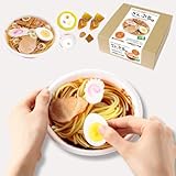 【夏休みの自由研究に】元祖食品サンプル屋【公式】自分で作る食品サンプルキット さんぷるん vol.9 醤油ラーメン お子さまでも安心素材 親子で工作 レプリカフード 手作り DIY 自由工作